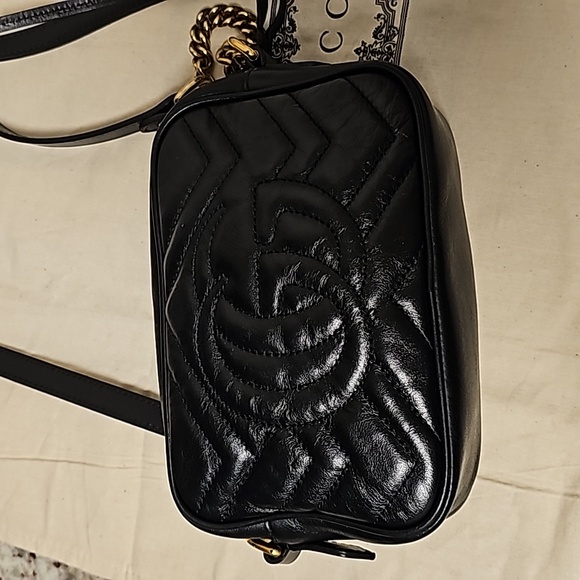 GG Marmont mini leather bag (Authentic) - Picture 3 of 13